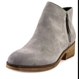 Cole Hahn grey suede booties